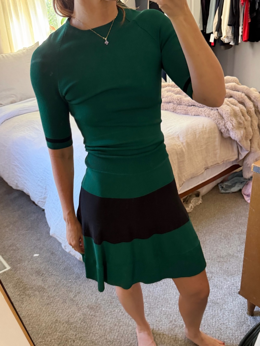 A.L.C. Emerald green dress